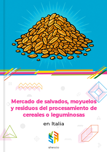 Mercado de salvados, moyuelos y residuos del procesamiento de cereales o leguminosas en Italia