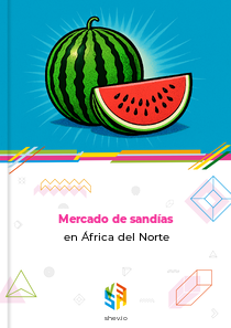 Mercado de sandías en África del Norte