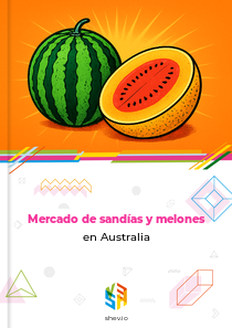 Mercado de sandías y melones en Australia