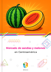 Mercado de sandías y melones en Centroamérica