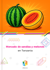 Mercado de sandías y melones en Tanzania