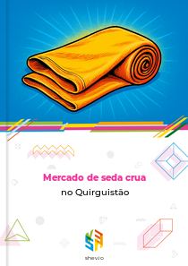 Mercado de seda crua no Quirguistão