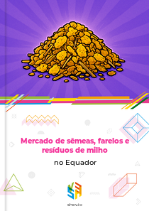 Mercado de sêmeas, farelos e resíduos de milho no Equador