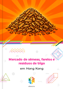 Mercado de sêmeas, farelos e resíduos de trigo em Hong Kong