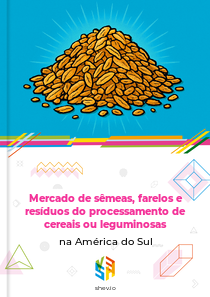Mercado de sêmeas, farelos e resíduos do processamento de cereais ou leguminosas na América do Sul