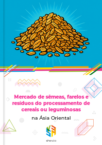 Mercado de sêmeas, farelos e resíduos do processamento de cereais ou leguminosas na Ásia Oriental