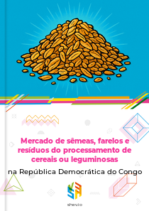 Mercado de sêmeas, farelos e resíduos do processamento de cereais ou leguminosas na República Democrática do Congo