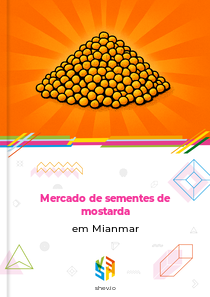 Mercado de sementes de mostarda em Mianmar