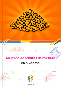 Mercado de semillas de mostaza en Myanmar