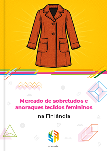 Mercado de sobretudos e anoraques tecidos femininos na Finlândia