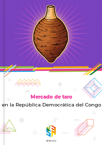 Mercado de taro en la República Democrática del Congo