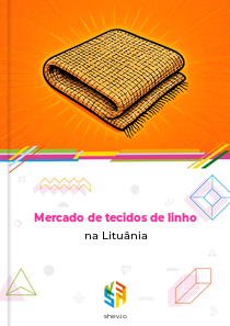 Mercado de tecidos de linho na Lituânia