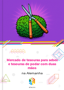 Mercado de tesouras para sebes e tesouras de podar com duas mãos na Alemanha