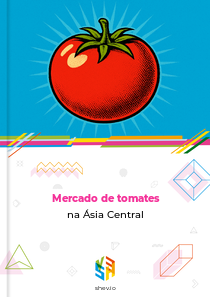Mercado de tomates na Ásia Central