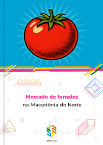 Mercado de tomates na Macedônia do Norte