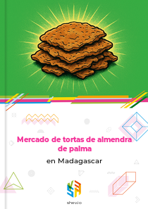 Mercado de tortas de almendra de palma en Madagascar