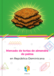 Mercado de tortas de almendra de palma en República Dominicana
