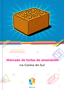 Mercado de tortas de amendoim na Coreia do Sul