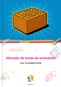 Mercado de tortas de amendoim na Guatemala