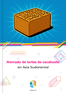 Mercado de tortas de cacahuete en Asia Sudoriental