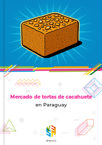 Mercado de tortas de cacahuete en Paraguay