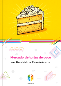 Mercado de tortas de coco en República Dominicana