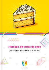 Mercado de tortas de coco en San Cristóbal y Nieves