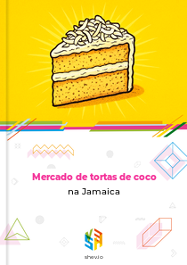Mercado de tortas de coco na Jamaica