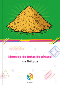 Mercado de tortas de girassol na Bélgica