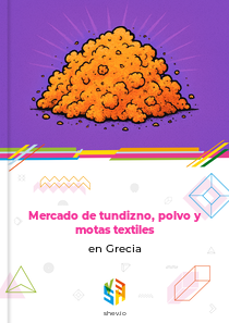 Mercado de tundizno, polvo y motas textiles en Grecia