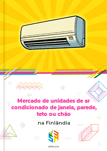 Mercado de unidades de ar condicionado de janela, parede, teto ou chão na Finlândia