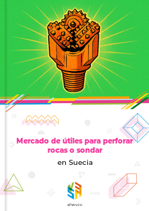 Mercado de útiles para perforar rocas o sondar en Suecia
