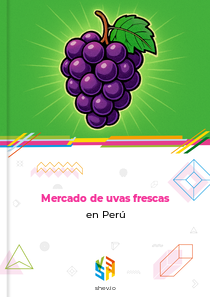 Mercado de uvas frescas en Perú