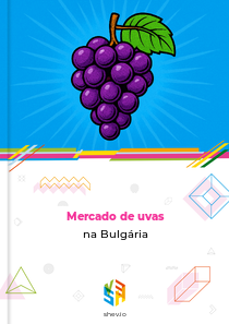 Mercado de uvas na Bulgária