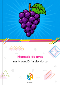 Mercado de uvas na Macedônia do Norte