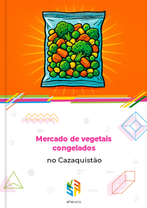 Mercado de vegetais congelados no Cazaquistão