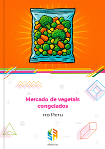 Mercado de vegetais congelados no Peru