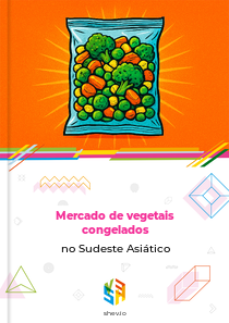 Mercado de vegetais congelados no Sudeste Asiático