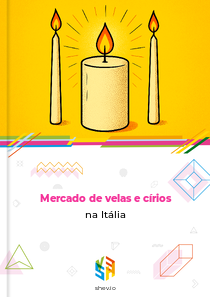 Mercado de velas e círios na Itália