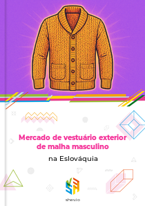 Mercado de vestuário exterior de malha masculino na Eslováquia