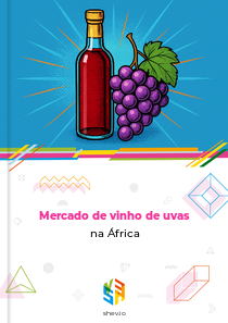 Mercado de vinho de uvas na África