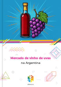 Mercado de vinho de uvas na Argentina