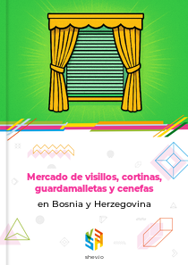 Mercado de visillos, cortinas, guardamalletas y cenefas en Bosnia y Herzegovina