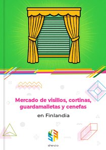 Mercado de visillos, cortinas, guardamalletas y cenefas en Finlandia