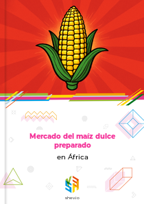 Mercado del maíz dulce preparado en África