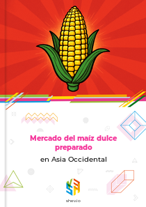 Mercado del maíz dulce preparado en Asia Occidental
