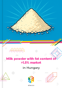 Milk powder with fat content of >1.5% market in Hungary