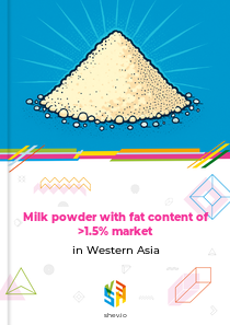 Milk powder with fat content of >1.5% market in Western Asia
