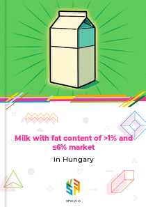 Milk with fat content of >1% and ≤6% market in Hungary