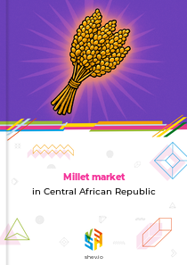 Millet market in Central African Republic
